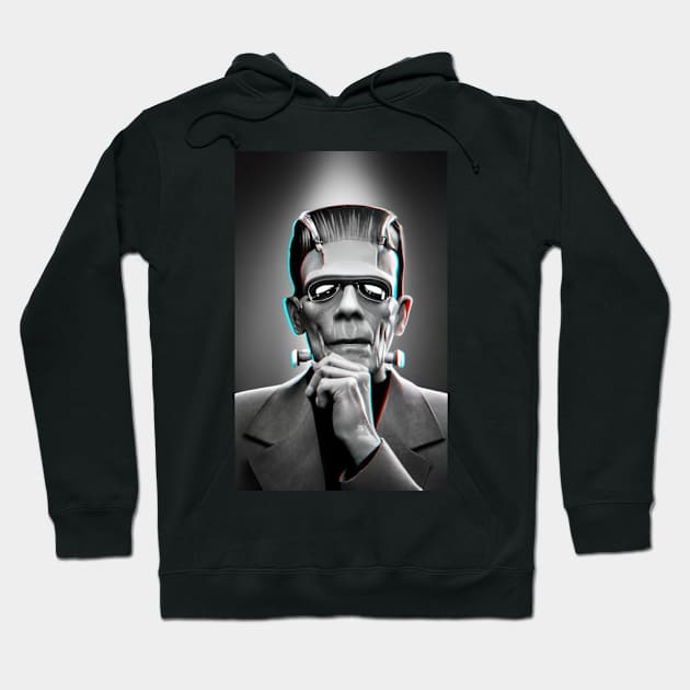 Frankenstein looking cool as all get out Hoodie by aknuckle